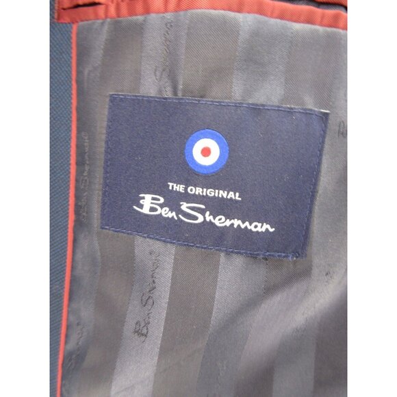 Ben Sherman Sport Coat 40 Short Blazer Jacket Business Preppy Lined - Picture 11 of 13